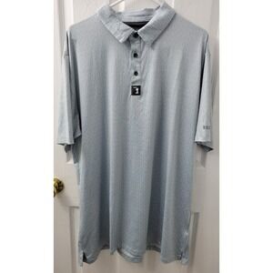 Bogey Bros Golf Polo‎ XXL 2X Light Green Pattern NEW with Tags